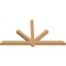Ekena Millwork Kennewick Timber Gable Bracket, Western Red Cedar, 72"W x 39"H x 3 1/2"D x 3 1/2"F, 13/12 Pitch GBW072X39X0404KEN00SWR - alternate 2